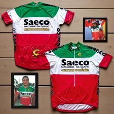 1999 Saeco–Cannondale Salvatore Commesso Italian Nat’l Champ Cycling Jersey — XL