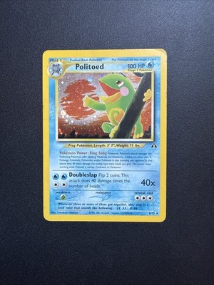 Pokémon TCG Politoed Neo Discovery Holo Card 8/75 | eBay