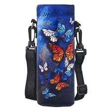 Water Bottle Sling Case Bag Carrier Holder - 500ML 750ML 1000ML Neoprene Water 