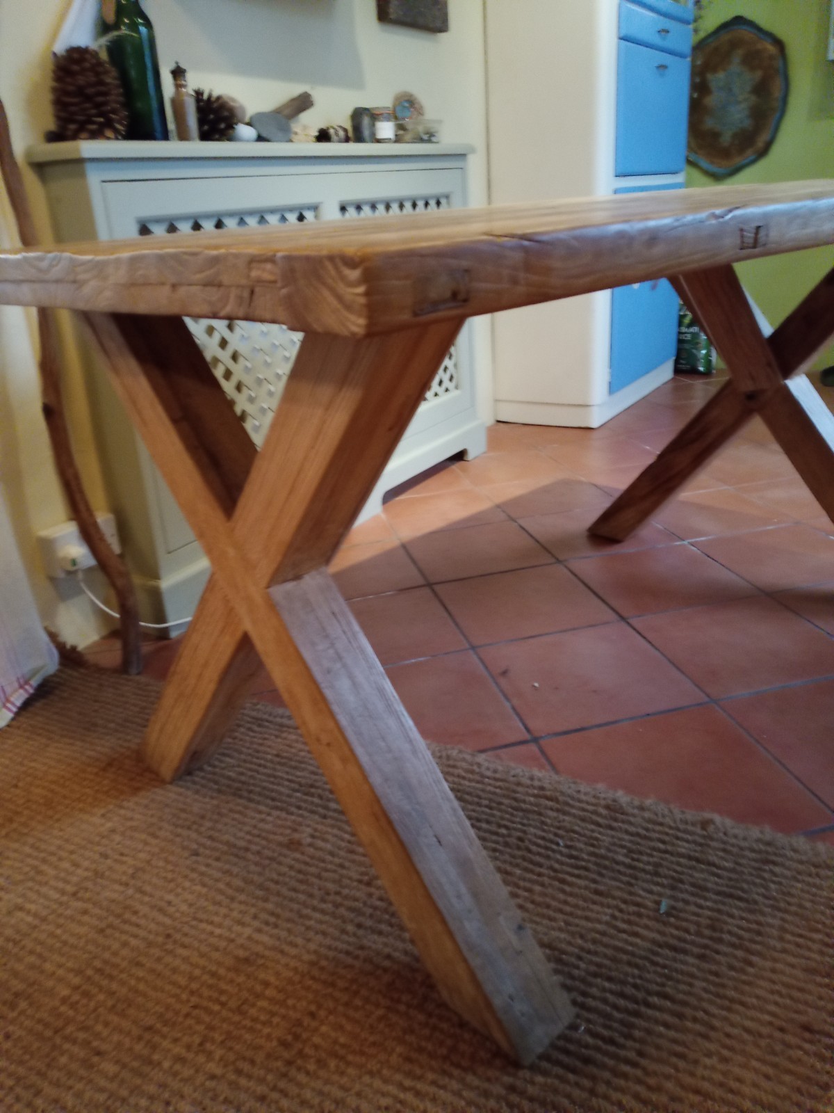Oak Dining Table Solid, Chunky