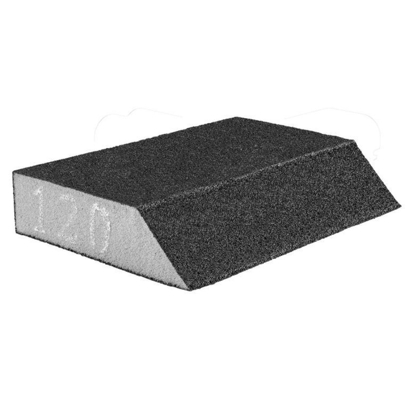 Sanding Sponge 125 x 25 x 90 mm, P120, Slanted/5 Pieces 55-923