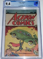Action Comics #1 CGC 9.4 Nestle Quik reprint from 1983. 1st Superman appearance