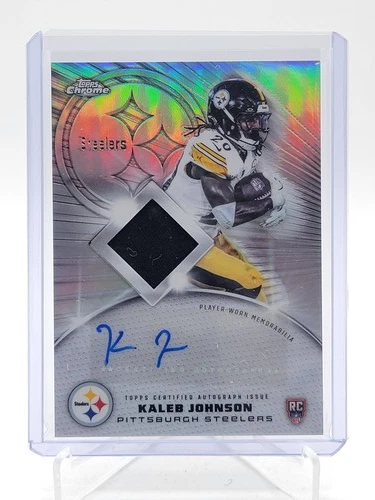 2025 Topps Chrome Kaleb Johnson Rookie Patch Autographs (RAW)