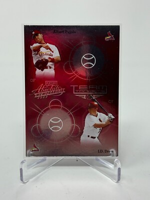 2002 Absolute Baseball Pujols Drew Team Tandems Card #TT-28
