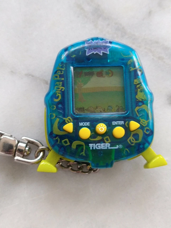 Винтажный 1998 Rugrats Giga Pets Tiger электронный Tommy Nickelodeon рабочий тамагочи - Изображение 2 из 4