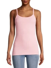 No Boundaries Women's Juniors Rib Cami Shirt XL (15-17) Pink Super Soft NEW
