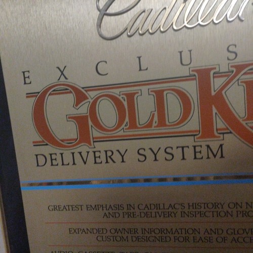 RARE VINTAGE Cadillac GOLD KEYS Dealer Showroom Advertising Sign - Picture 5 of 7