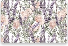 50 Sheets Floral Paper Place Mats - 11 X 17 Inch Disposable Placemat Lavender Fl
