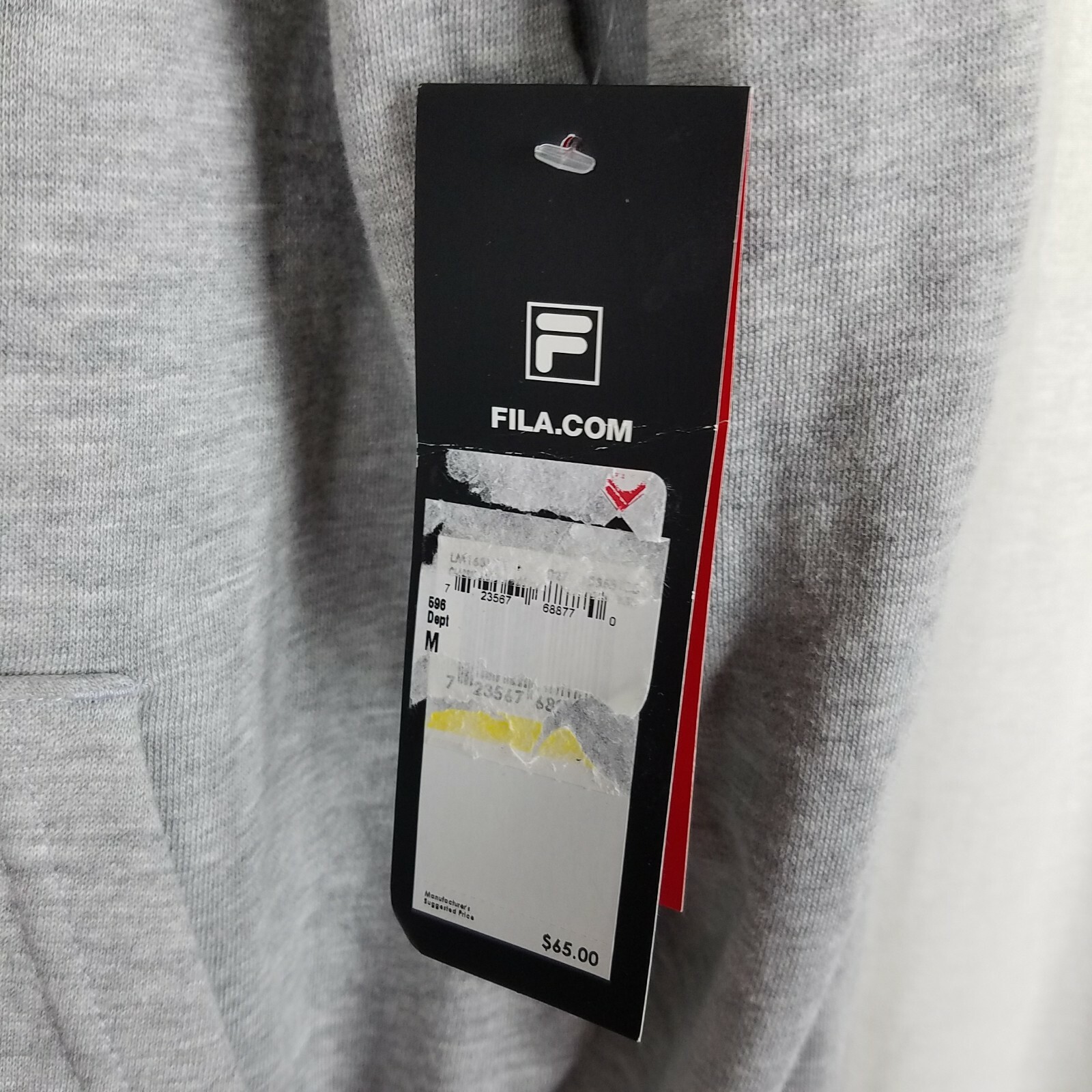 Fila Training Spell Out Logo Full Zip Up Gray Hoodie Sweatshirt Mens M Gray  NWT | eBay