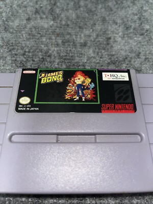 James Bond Jr. Super Nintendo Entertainment System 1992 SNES Cartridge Only