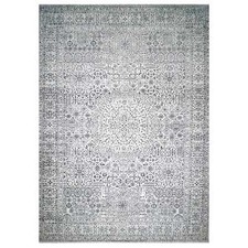 15'x20' Powder White Mamluk Dynasty Pure Wool Hand Knotted Oversized Rug R76119