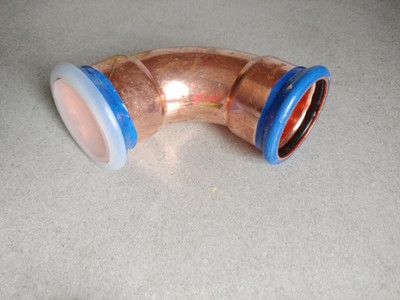 Brymec 42 mm Ellbogen 90°FxF Kupferpresse Fitting MENGE 1