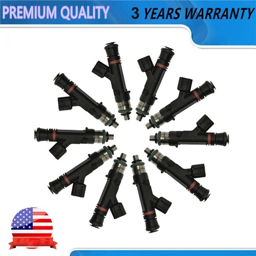 10Pcs Fuel Injector For Ford Crown Victoria E-350 Super Duty Lincoln Town Car US