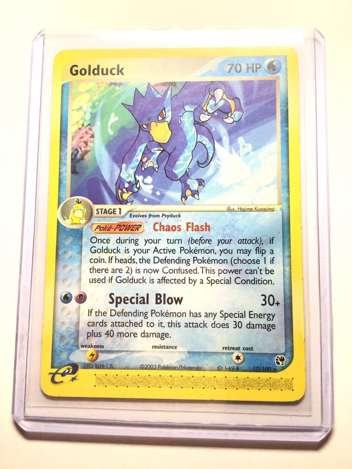 GOLDUCK - 17/100 - Ex Sandstorm - Rare - Pokemon Card - EXC/NEAR MINT