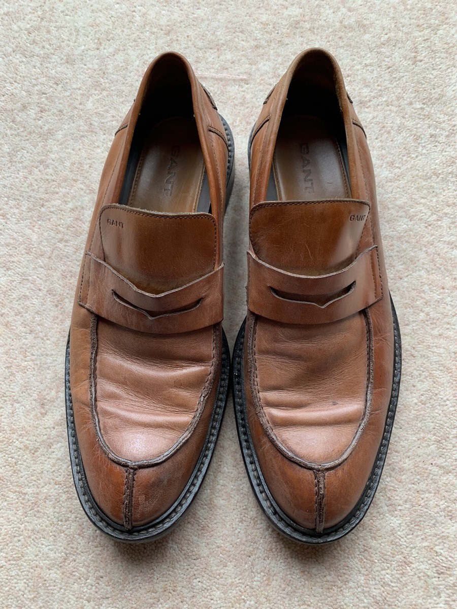 GANT Slip On Tan Leather shoes, UK
