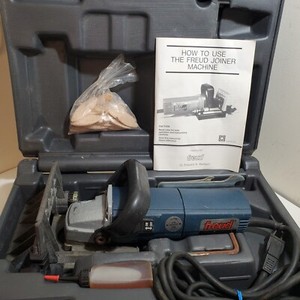 Freud JS100A Electric 4" Joiner Machine Biscuit Joiner w/Case & Biscuits - WORKS