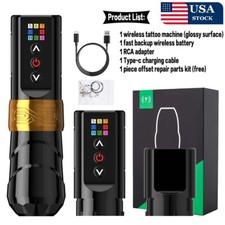 T-Rex Wireless Tattoo Machine Powerful Coreless Motor 2400mah Battery Tattoo USA