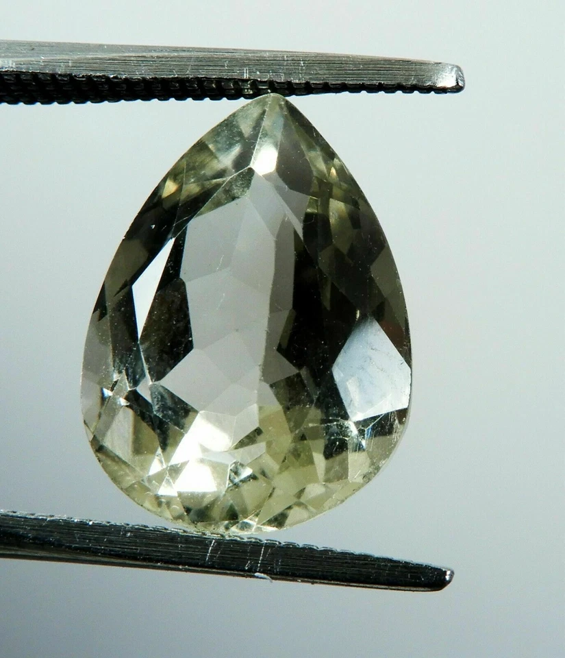 8.30 Cts EGL Certified Natural Pear Cut Green Amethyst Loose Gemstone g336 - Image 2 of 4