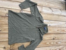 Polo Ralph Lauren Estate Rib Olive Green 1/4 Zip Up Sweater Size L
