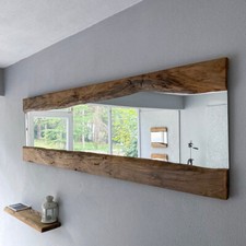 Made to Order, Live edge Walnut Wood Wall Mirror | Irregular Mirror, Mirror Wall