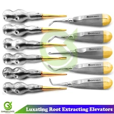 Dental Luxating Tooth Root Extracting Elevators Set Oral Surgery Instruments