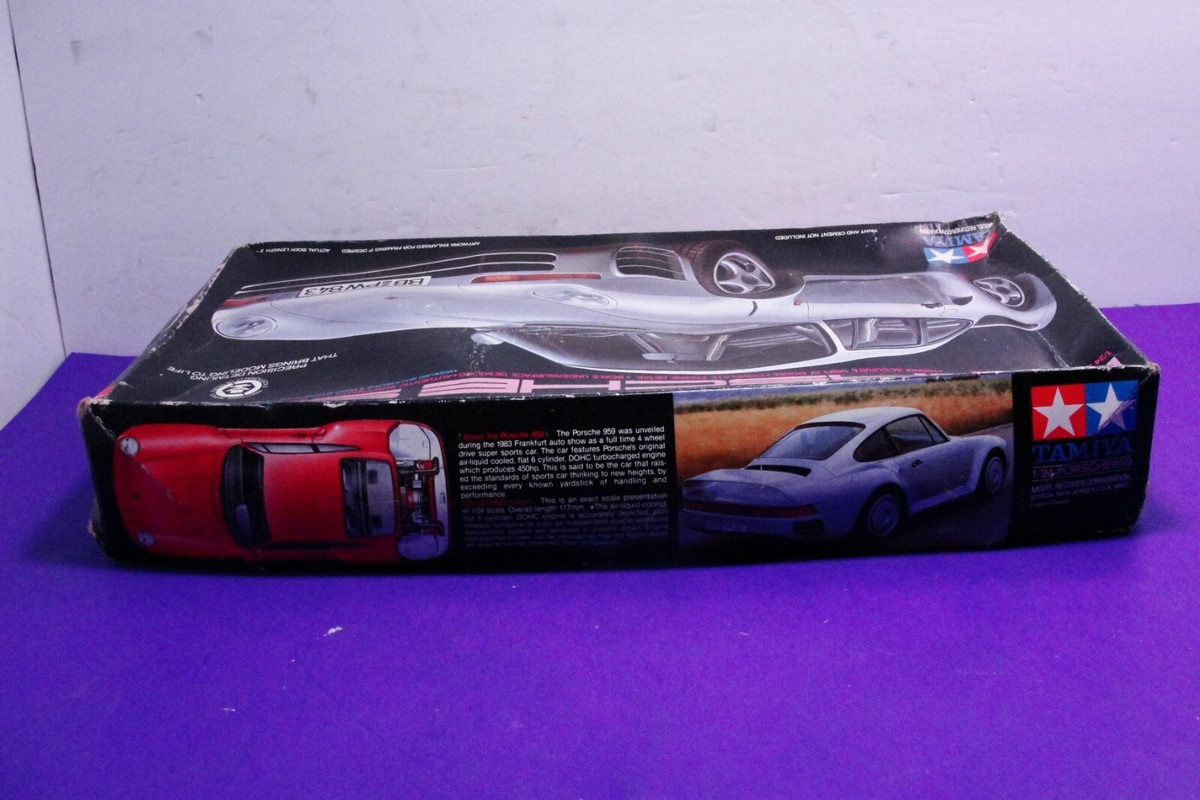 Tamiya - Porsche 959 1/24 - Maquette Argent - À Assembler Et Peindre