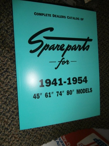 PARTS BOOK HARLEY KNUCKLEHEAD PANHEAD UL ULH WL 45 CI 1941-1954 SHIPS FREE