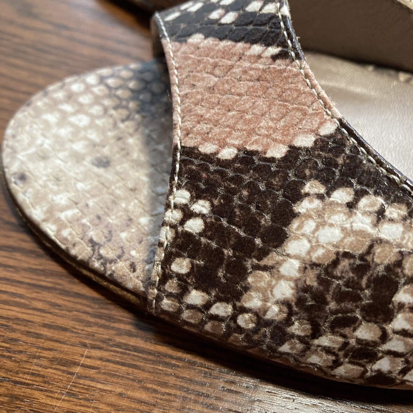 Attilio Giusti Leombruni Embossed Python Snakeski… - image 8