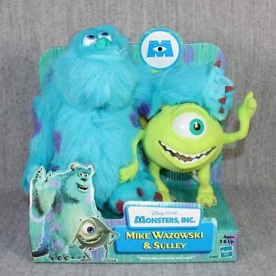 MONSTERS, INC. DISNEY Pixar Mike Wazowski Sully Plush Vintage Hasbro 2001 New - Bild 1 von 4