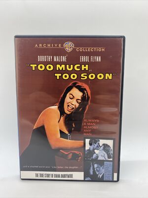 Too Much, Too Soon (DVD, 2010) Dorothy Malone Drama Movie Good Condition!!!