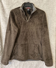 North Face Women's Fleece Jacket Kangaroo Pocket Quarter Zip M/m Small Fitting