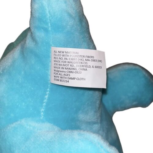 Dinosaurio de peluche Hug Me azul verdoso relleno Walgreens exclusivo nuevo en stock ver foto - Imagen 9 de 15