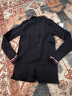 NWT FOREVER 21 Black Bodycon Ribbed Zip Up Jumpsuit Romper  Size L — photo 5