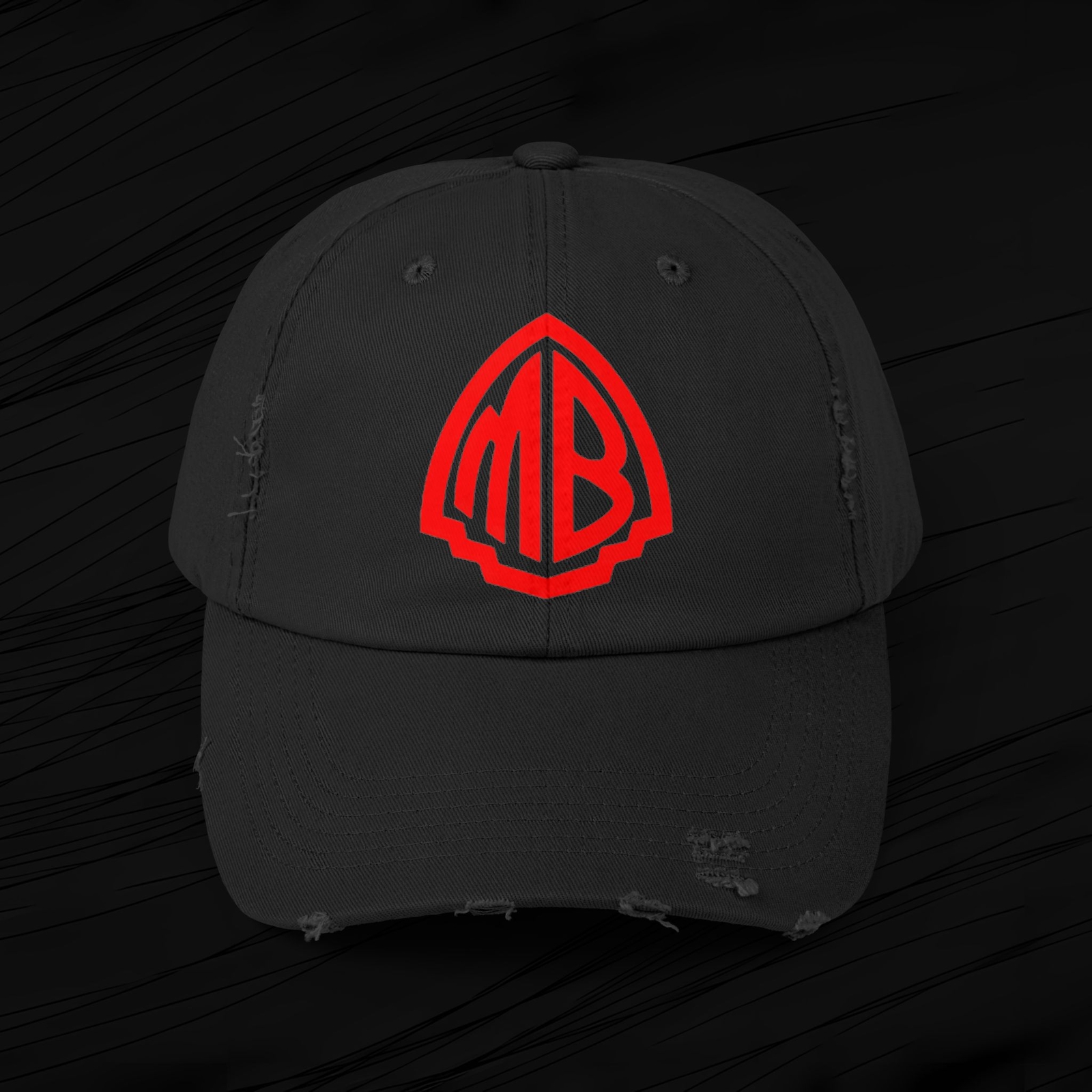 Distressed Cap, Mr Bungle Band Red Logo Hat - Concert Merch Gift