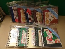 CHRISTMAS SPIRAL BOOK SCRAPBOOK KITS,LOT OF 9, VARIETY OF DESIGNS