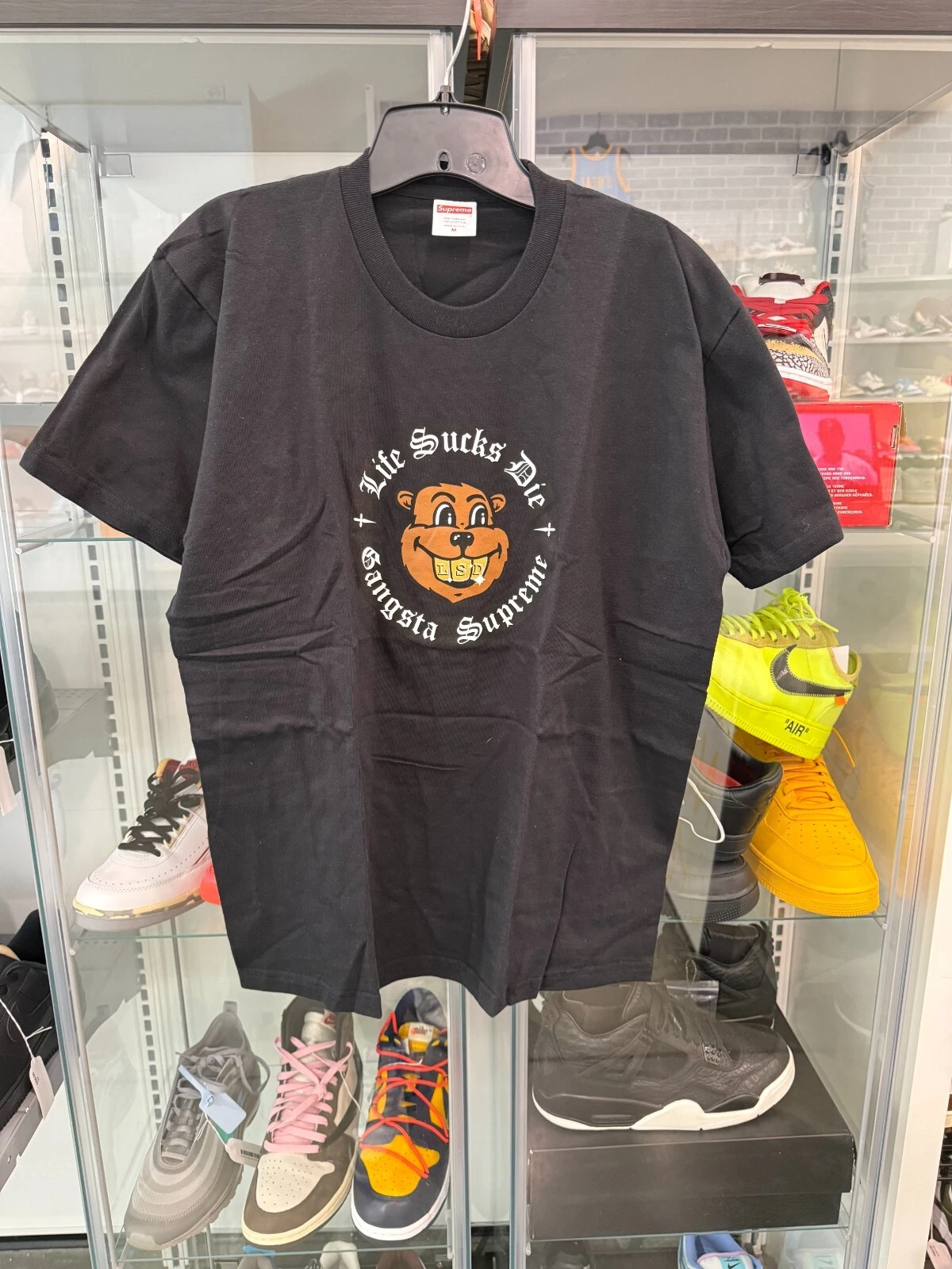 Tee shirt noir Supreme Life Sucks Die NEUF taille M ENVOI RAPIDE
