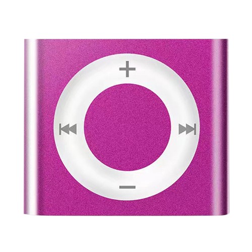 Mini Clip MP3 Player with Speaker Metal TF Card 64G Expansion 180mAh (Rose Red) - Picture 7 of 8