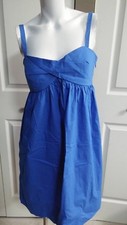 NEW BANANA REPUBLIC FIT & FLARE BLUE DRESS SIZE 2