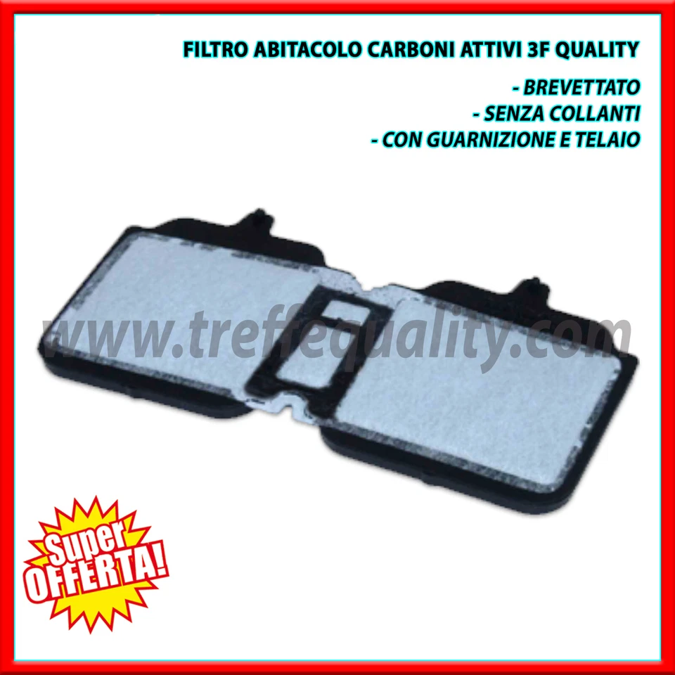 Filtro abitacolo carboni attivi 3FQ per:  Renault Twingo I - Immagine 2 di 4