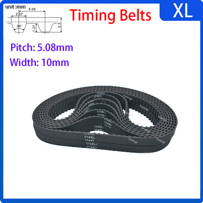 XL68-XL200 Zahnriemen Closed Belt Antriebsriemen 10mm Breite Pitch 5.08mm Riemen