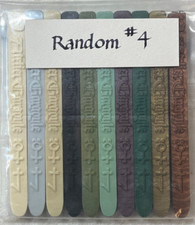 Atelier Gargoyle Flexible Sealing Wax NOS RANDOM 4 PASTELS/LIGHT - 10 STICKS