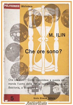 WAS SIND STUNDEN von Ilin 1946 Giulio Einaudi Buch Geschichte Uhr Anekdoten