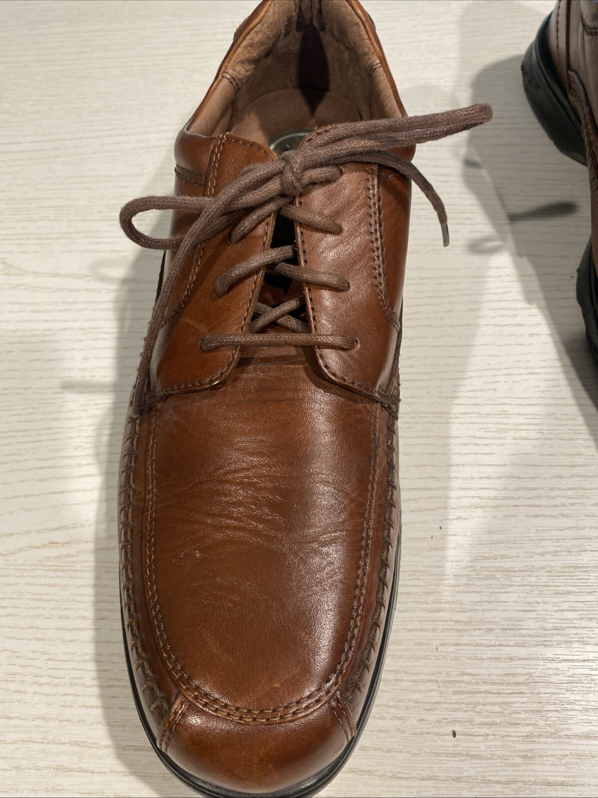 SAOLA Scarpe eleganti Oxford Florsheim da uomo in pelle marrone taglia 12 M (17151 02)