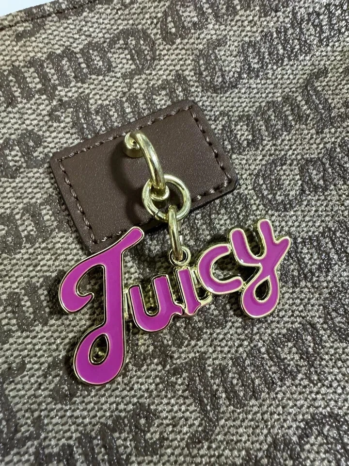 Cartera Bandolera JUICY COUTURE Castaño Chino Love Lock Marrón Logo y Dije Foto 3 de 4