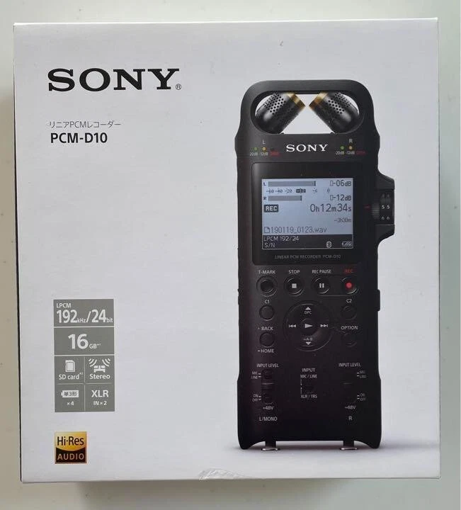 Sony PCM-D10 16GB Linear PCM recorder high res recording support Black Bluetooth