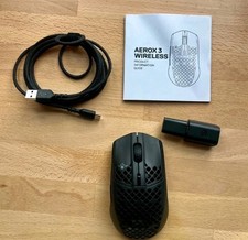 SteelSeries Aerox 3 Wireless Optical Mouse Gaming Mouse - Black