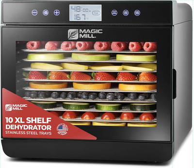 Premium Food Dehydrator Machine (10 Extra-Large Stainless Steel Trays) 700W Drye
