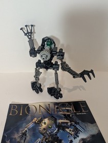 100% Complete & Retired LEGO BIONICLE Onua 8532 Figure Set with Instructions