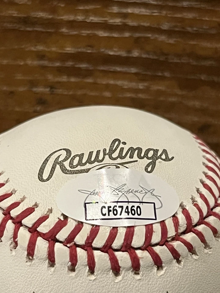 Cole Hamels Signed Autographed Inscribed "08 WS MVP" OMLB Baseball JSA COA - Image 3 of 3