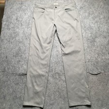 Peter Millar EB66 Performance Golf Pants Mens 35x34 Gray 5 Pocket Pro Office
